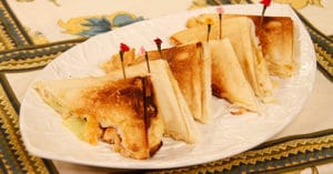 White BBQ sandwich