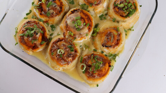 Barbecue Chicken Swirls Recipe | Lazzat